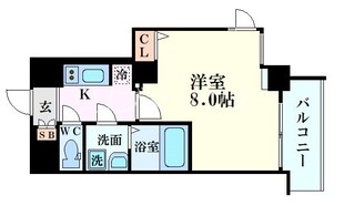 S-RESIDENCE西長堀の物件間取画像